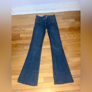 Garage Dark Blue Flare Jeans
